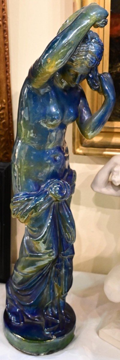 Statua Di Donna in Ceramica - Gualdo Tadino 1930-photo-4